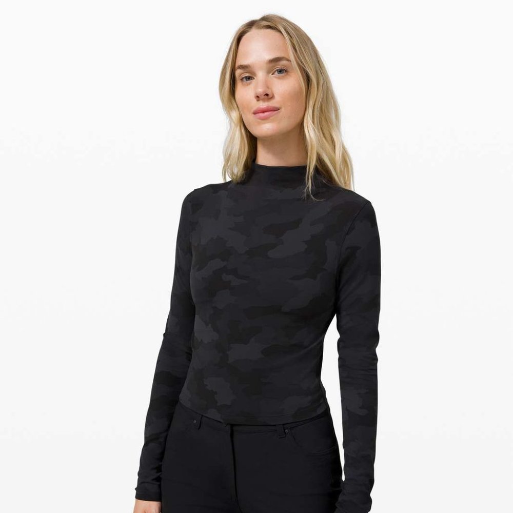 all aligned mock neck long sleeve shirt lululemon